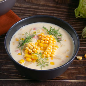 شوربة ذرة بالكريمة